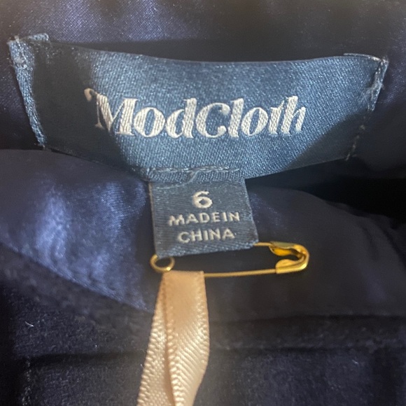 NWT Navy Hi-Waist Stretch Mini Skirt - Picture 3 of 3